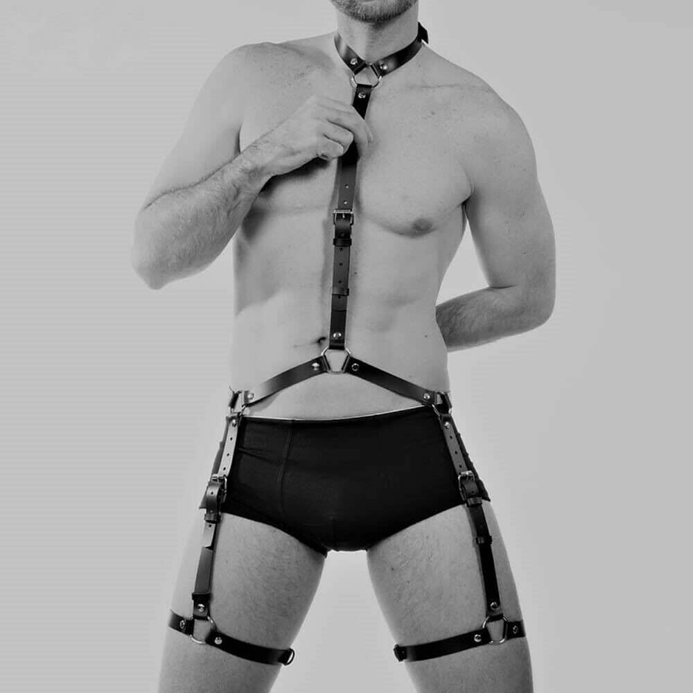 Body Harness with Leg Garter