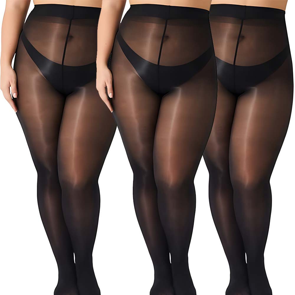 Solid Color Minimalist Style Waist-Cinching Plus Size Stocking QB-SX