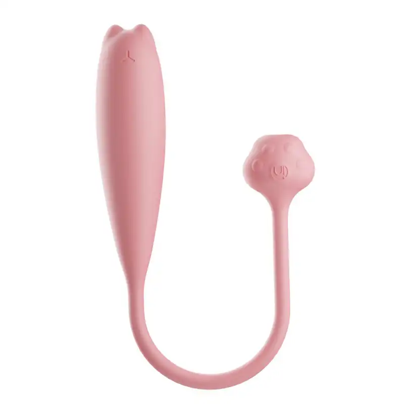 Pink cat vibrator with app control