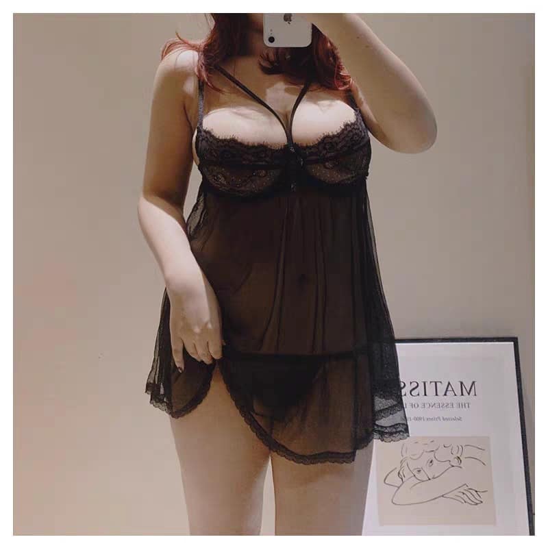 Plus Size Lace Lingerie Babydoll