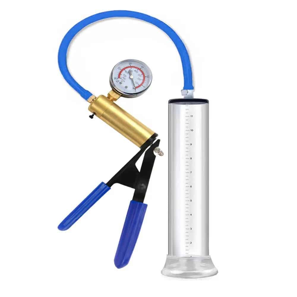 Penis Pump with Pressure Gauge Extension