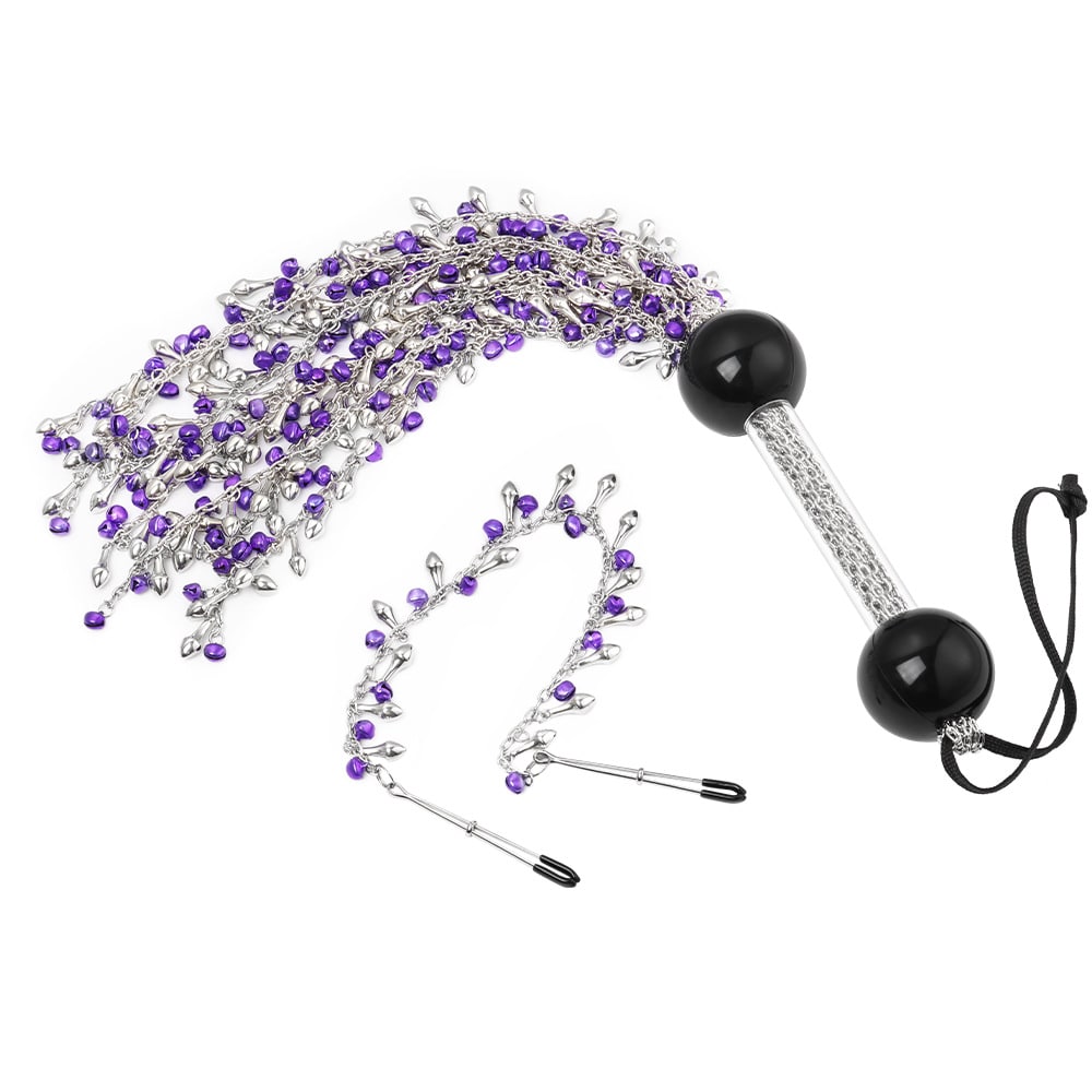 Bell chain metal flogger