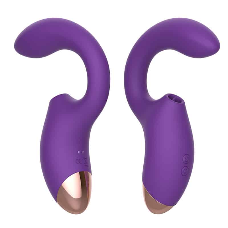 Sucking vibrator with Finger Massager