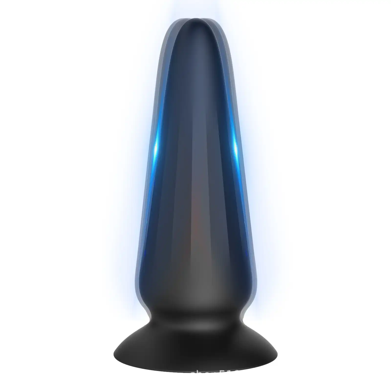 Black remote-controlled butt plug vibrator