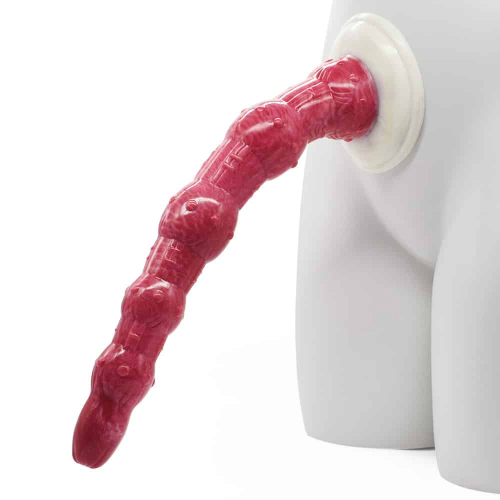 Ridable long size alien anal bead