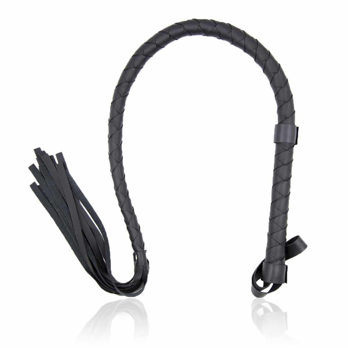 85cm Black Leather Whip