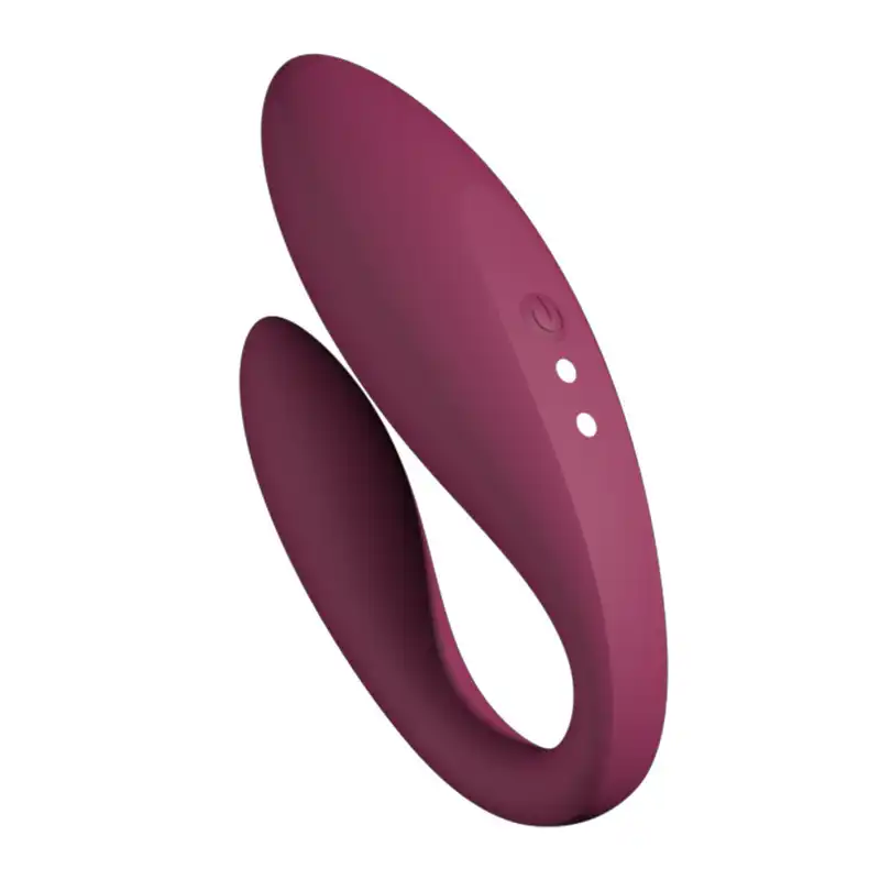 Rose-red vibe couples vibrator