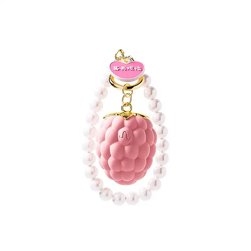 Pink strawberry vibrator with app control