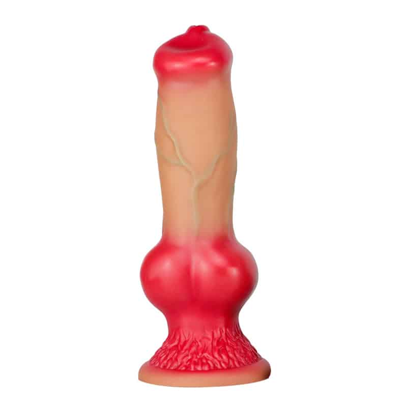 Dog dildo with realistic makeup