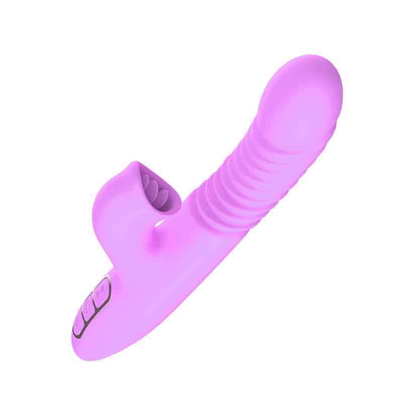 thrusting dildo licking vibrating tongue