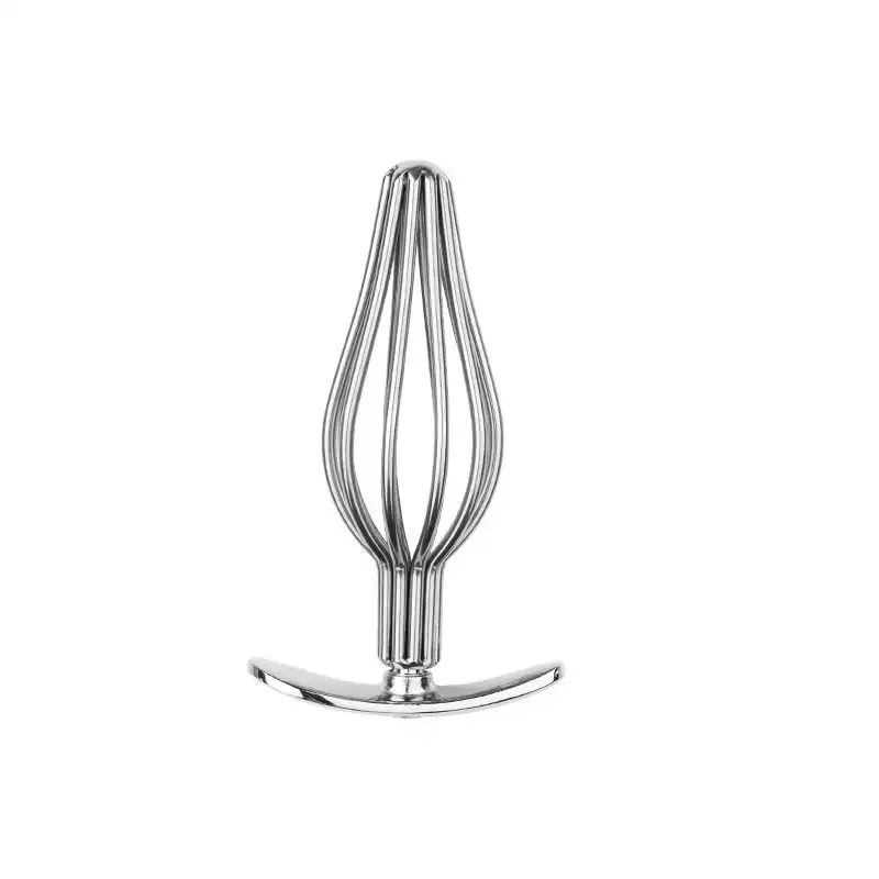 Metal hollow anchor-shaped anal butt plug