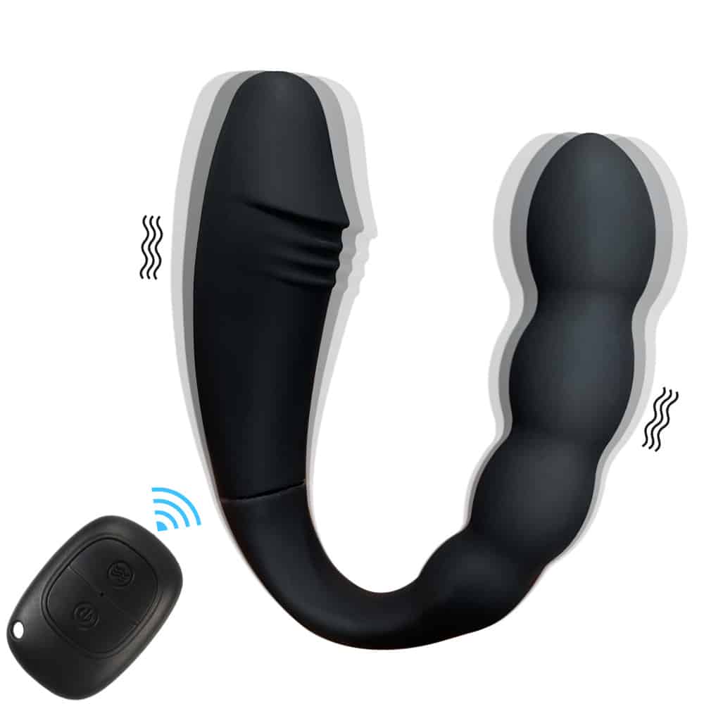 Double head anal bead vibrator