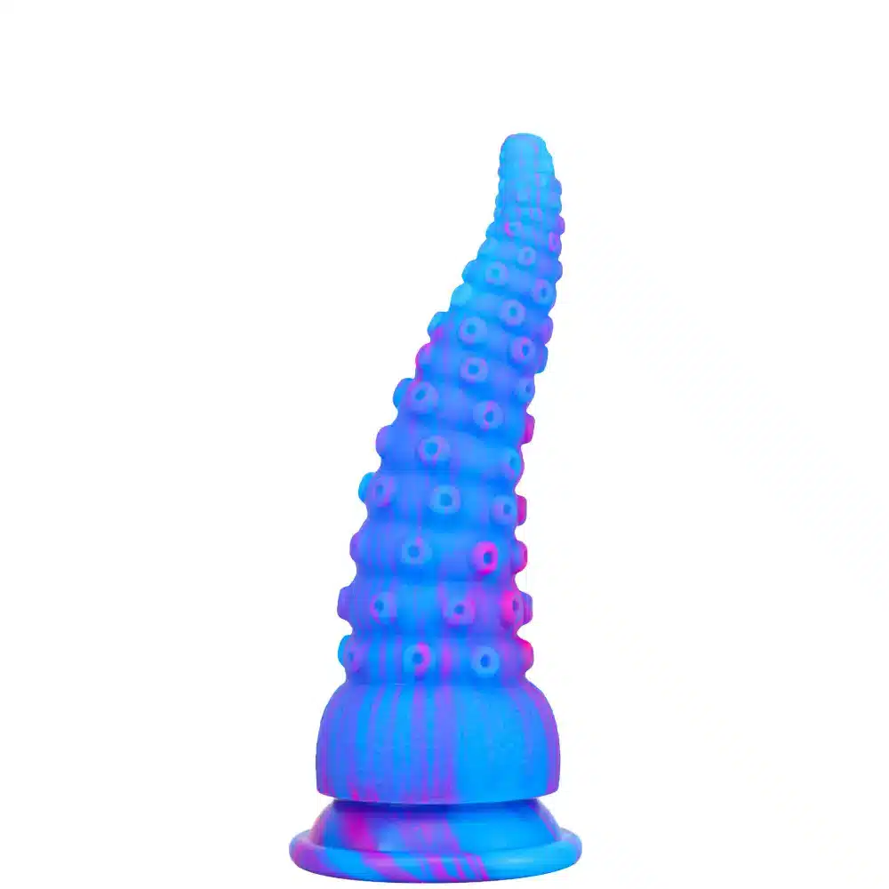 Blue PVC octopus dildo