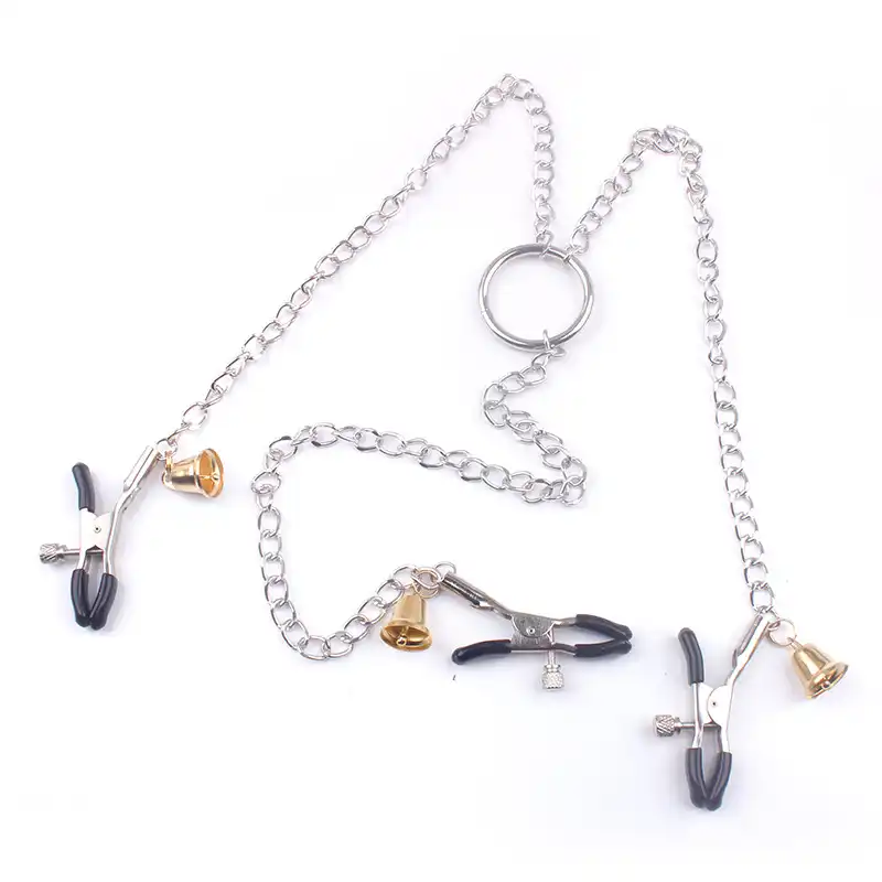 Nipple and clit clamp with bells