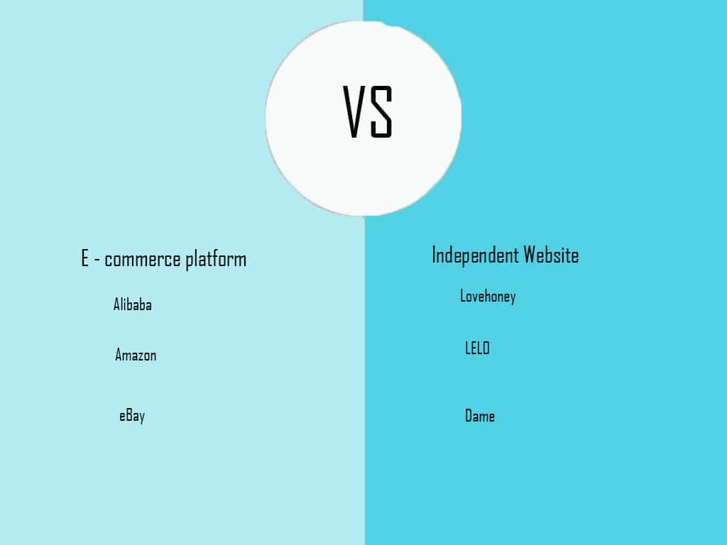 Independent websites VS e-commerce platforms