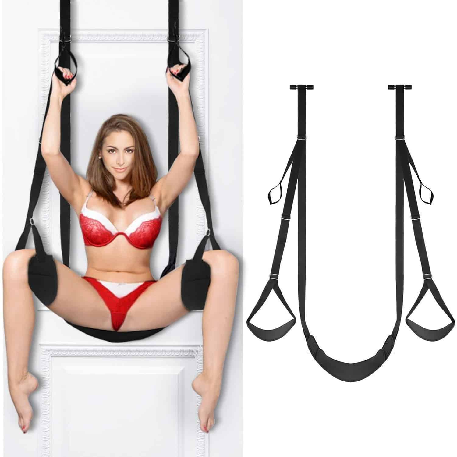 Door Sex Swing with Soft Widened seat and Adjustable Straps
