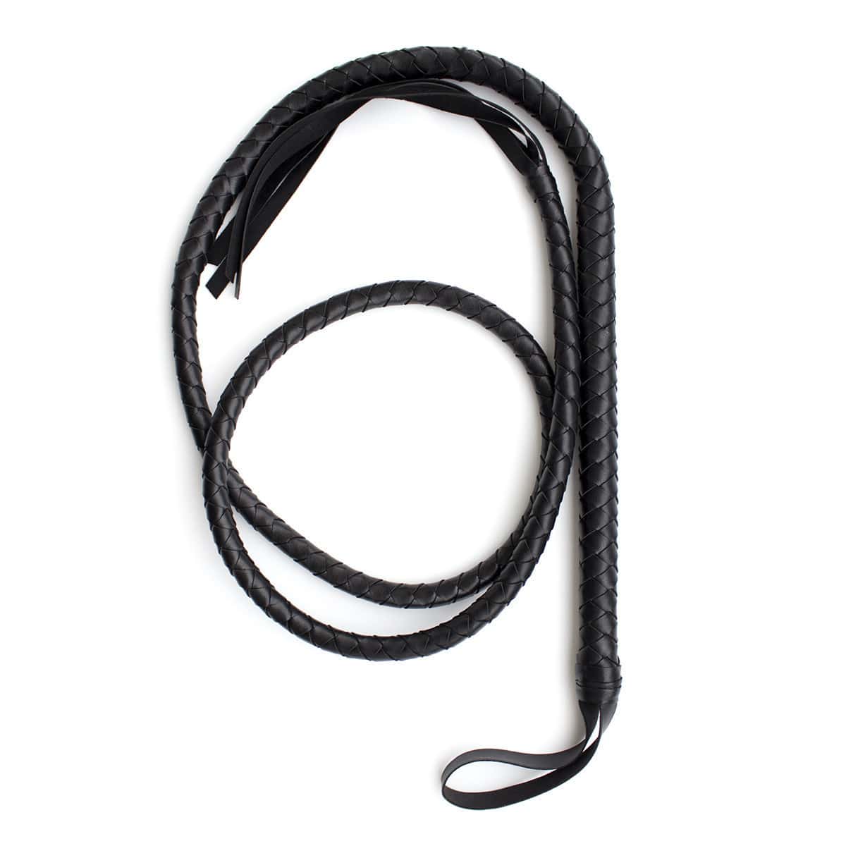 190cm Black Leather Whip
