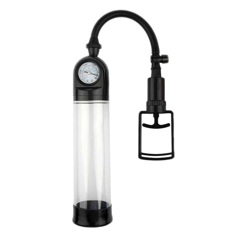 Penis Pump with Pressure Gauge Extension