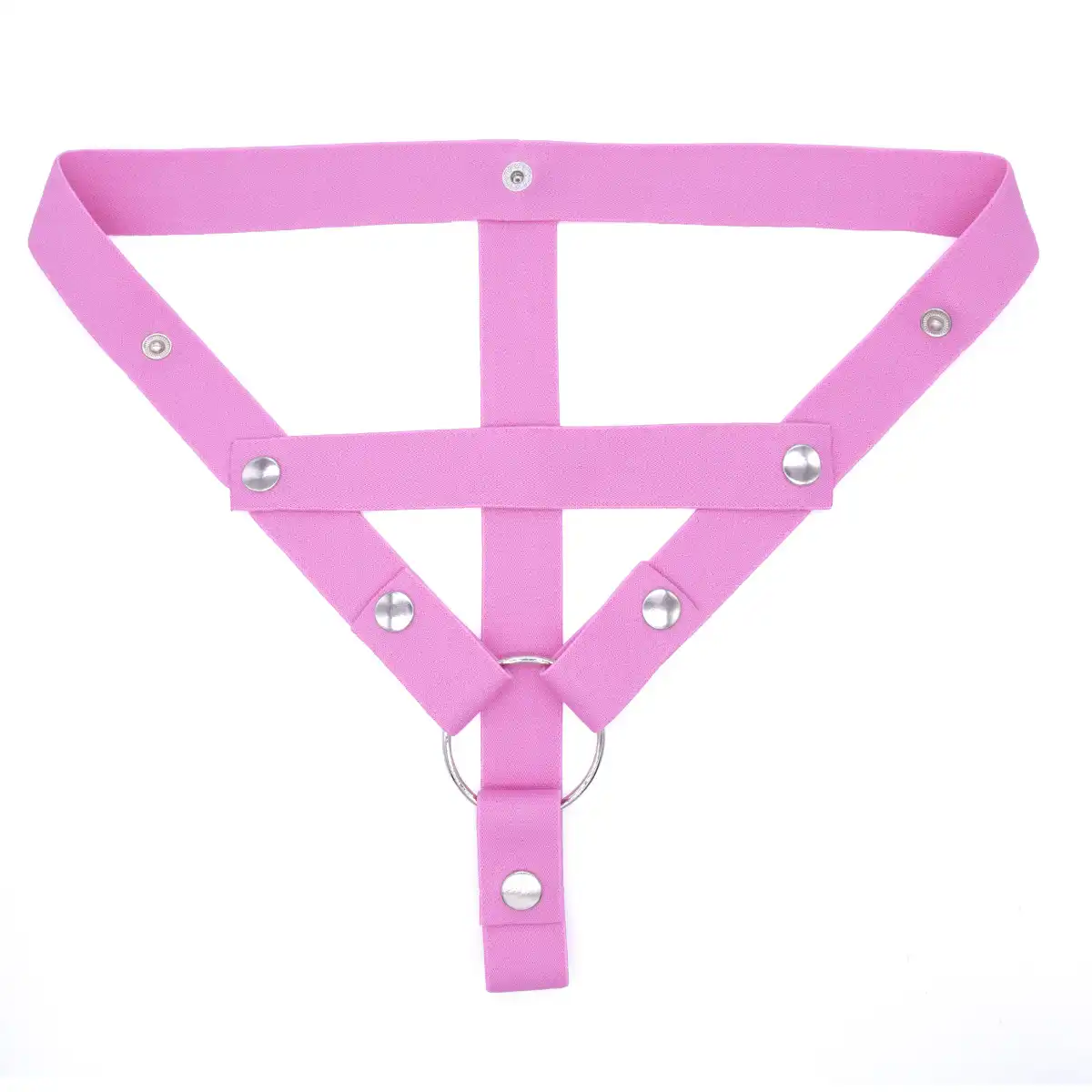 Thong shape pink chastity belt