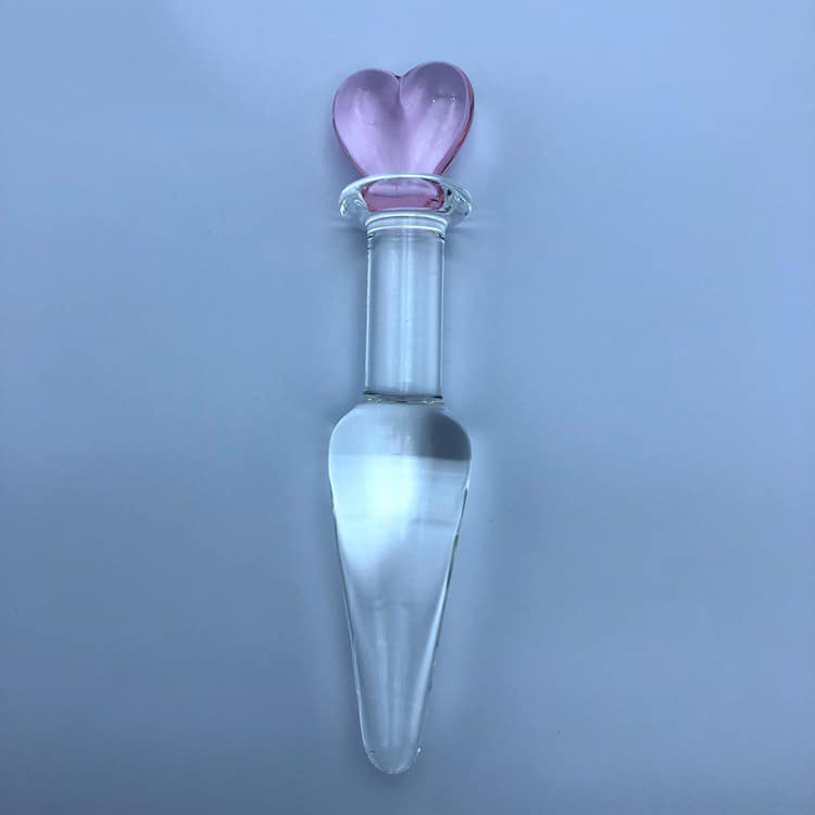 glass heart butt plug