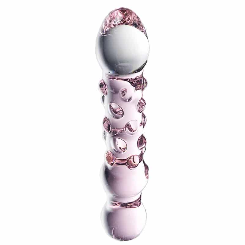 Double end glass dildo