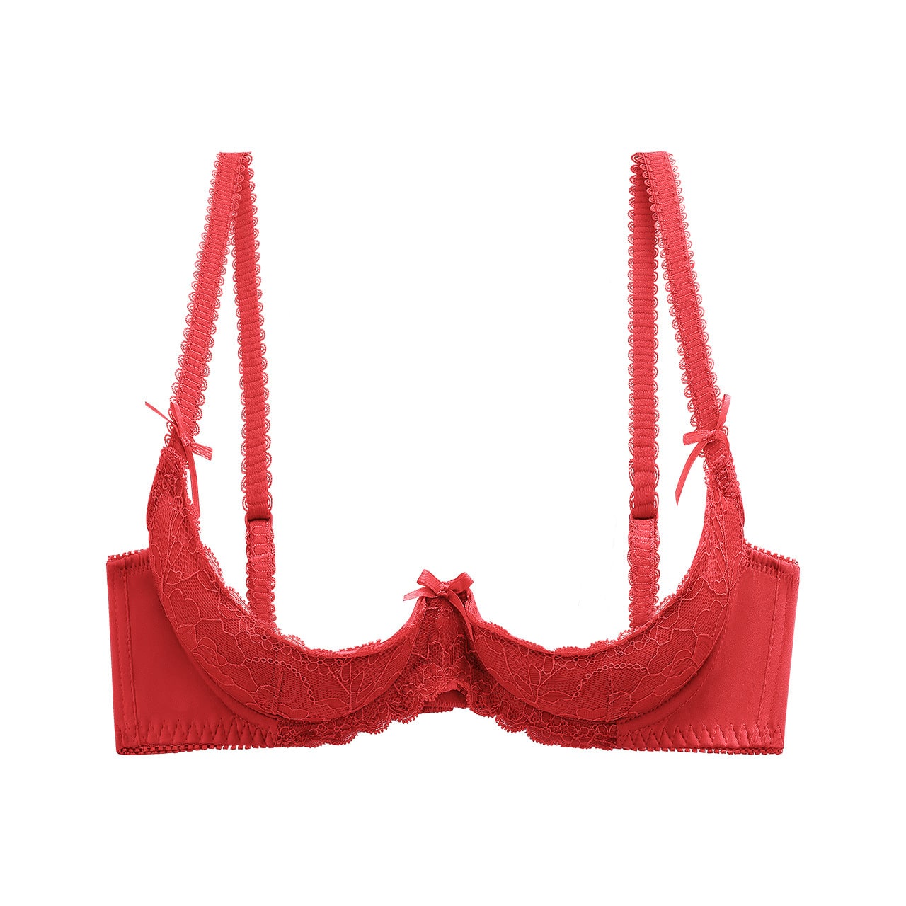 Red Sexy Shelf Bra