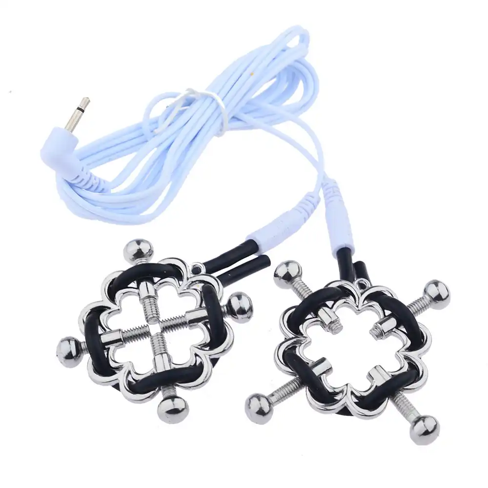 Electric cherry blossom nipple clamp