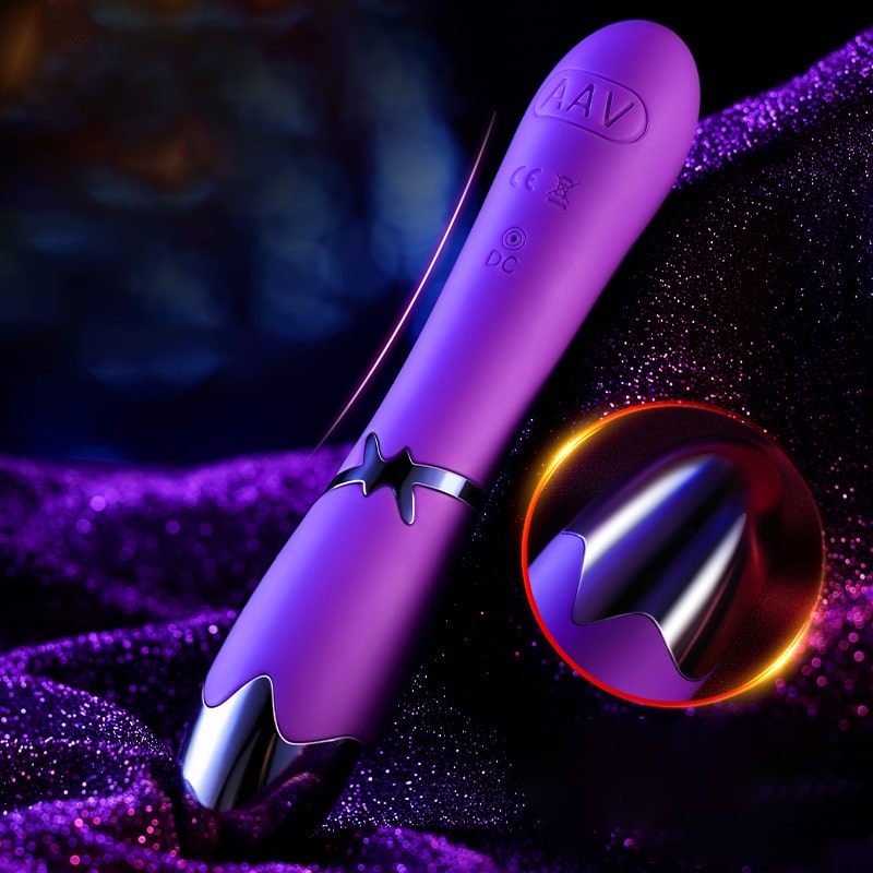 A purple electric vibrator wand