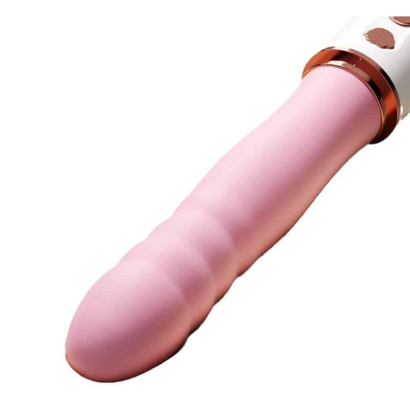 Pink thrusting vibrator for anal