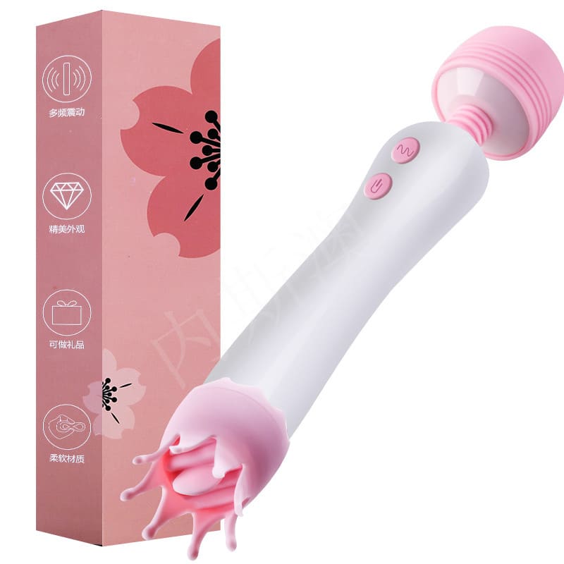 Magic wands massager with licking head