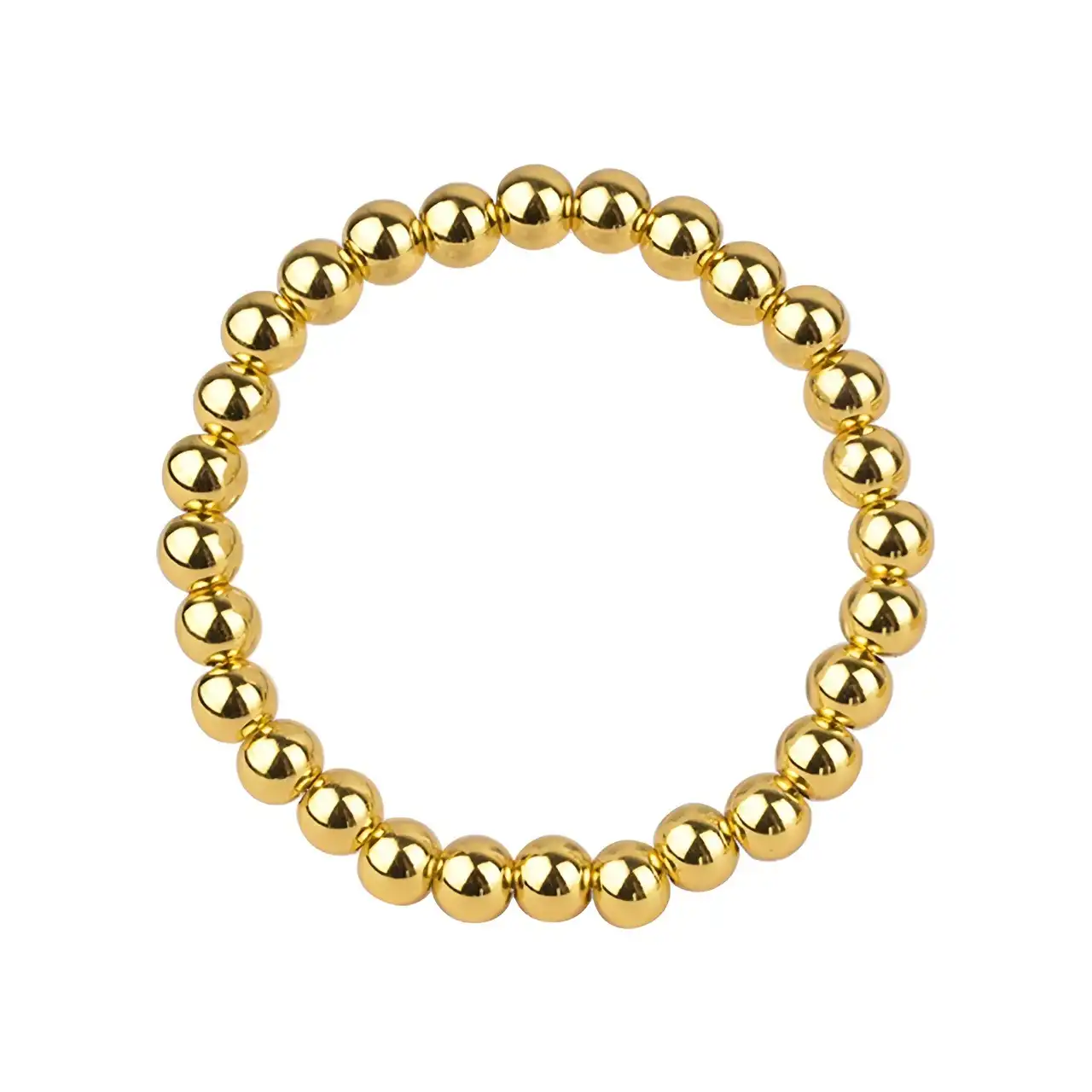 Gold beads chastity ring