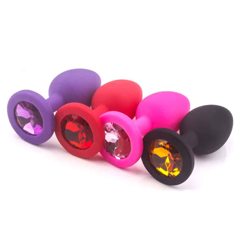 Silcone diamend butt plug