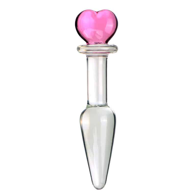 Glass Heart Butt Plug