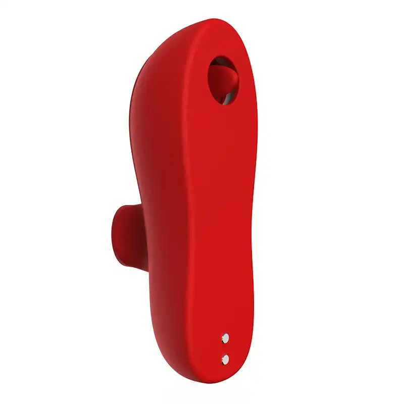 Red finger vibration massager
