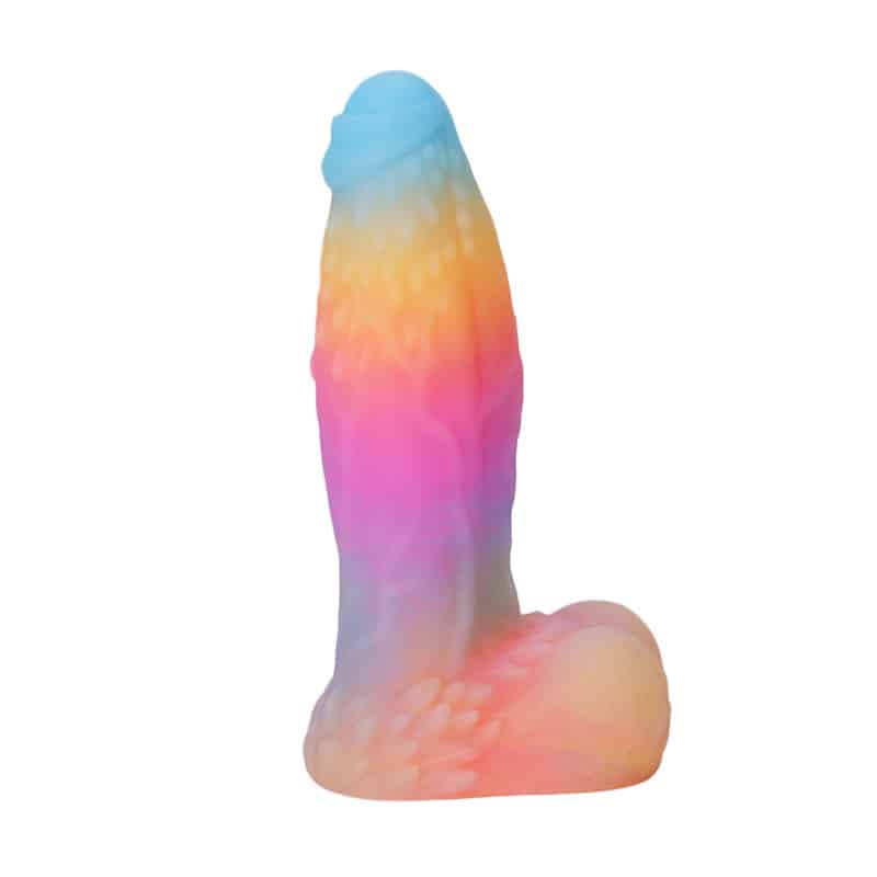 Colorful Silicone Glow-in-the-Dark Monster Dildo HJ-BZ