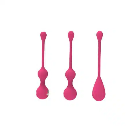 Red silicone remote-controlled egg vibrator with electro-shock