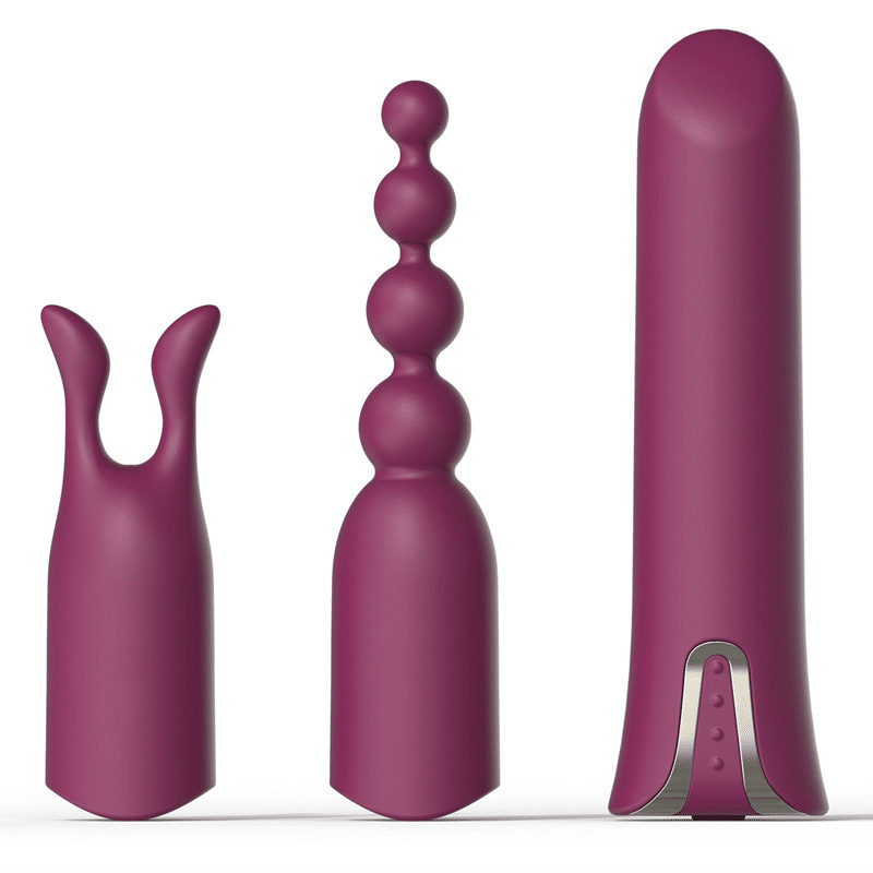 Three pieces Brown vibrators set
