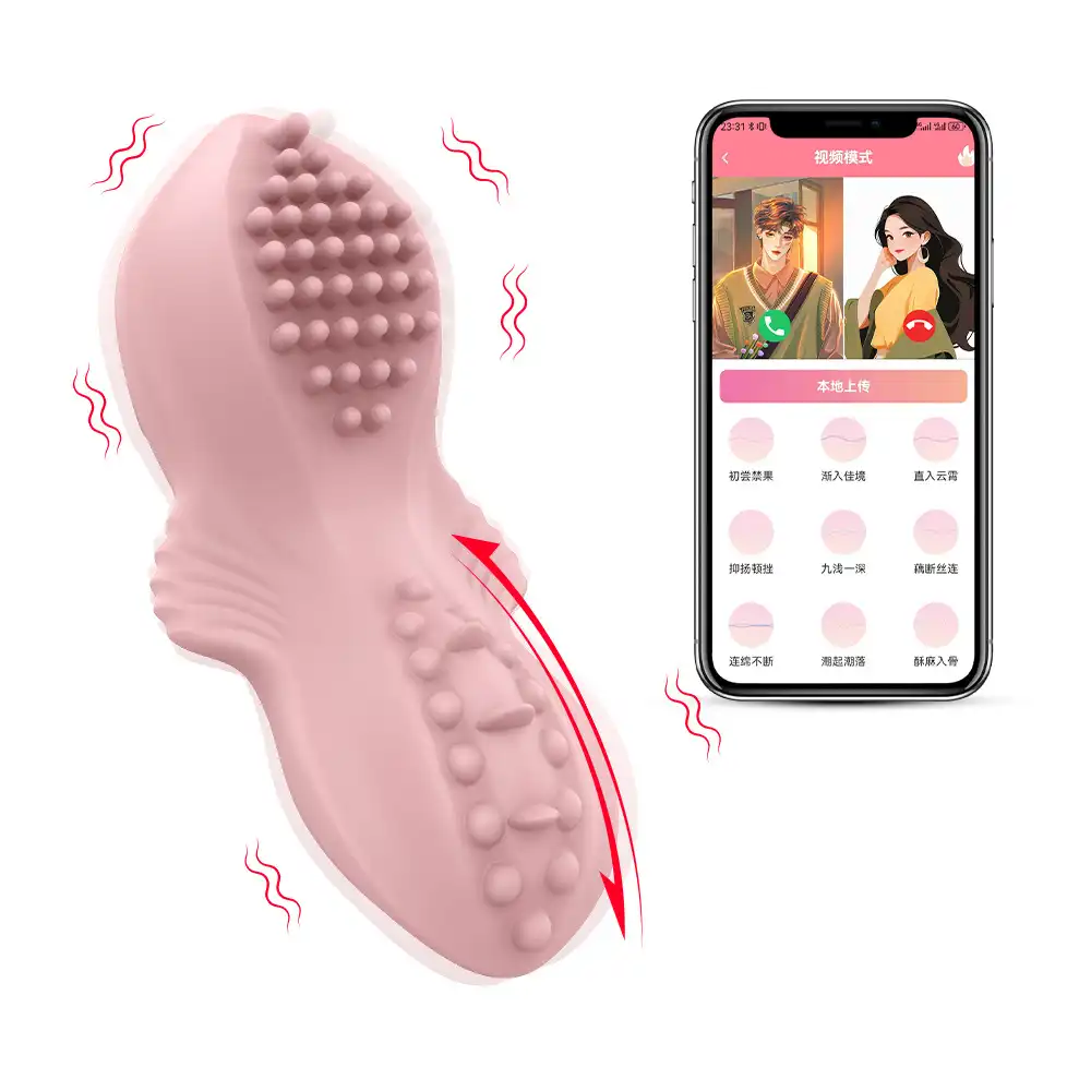 Magnetic wearable app-controlled vibrator