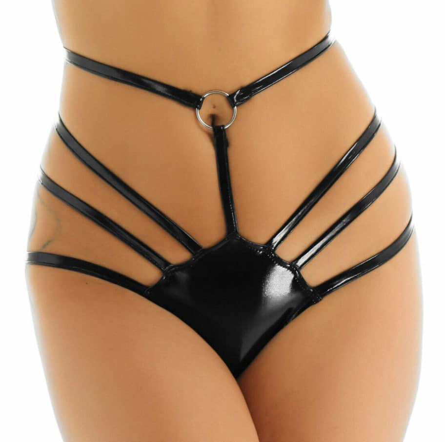 Leather G-String Panty