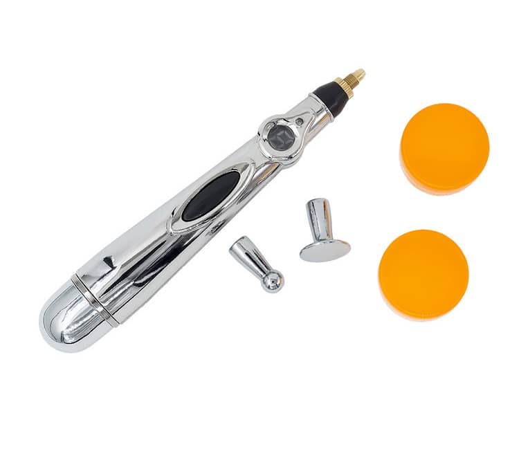 silver BDSM Electric Shock wand with two head