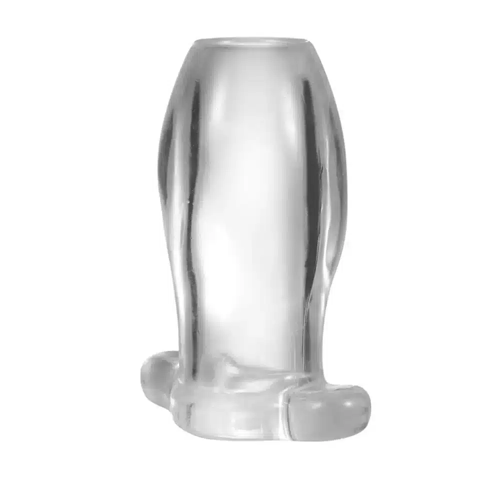 Transparent hollow tunnel butt plug