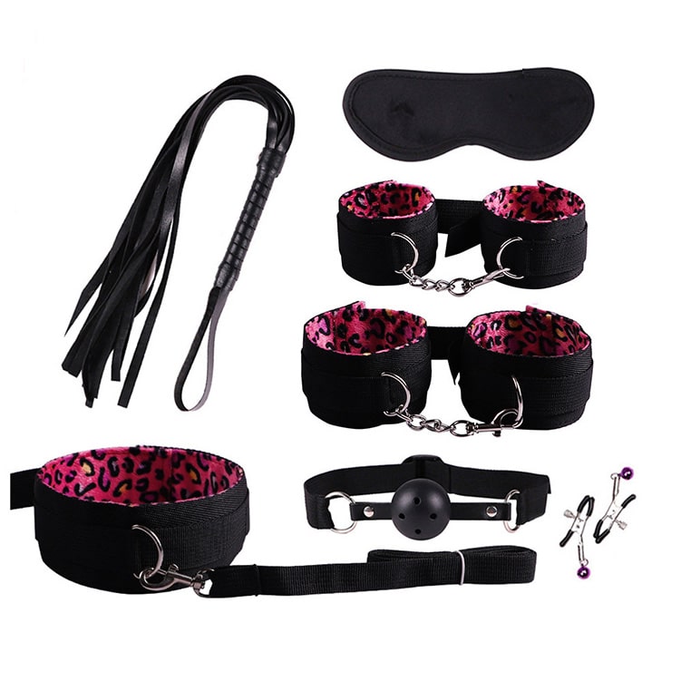 Red Leopard Print 7 Piece Kit