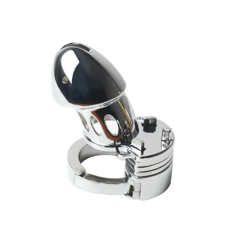 Adjustable metal chastity lock