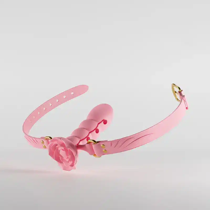 Rose dildo gag