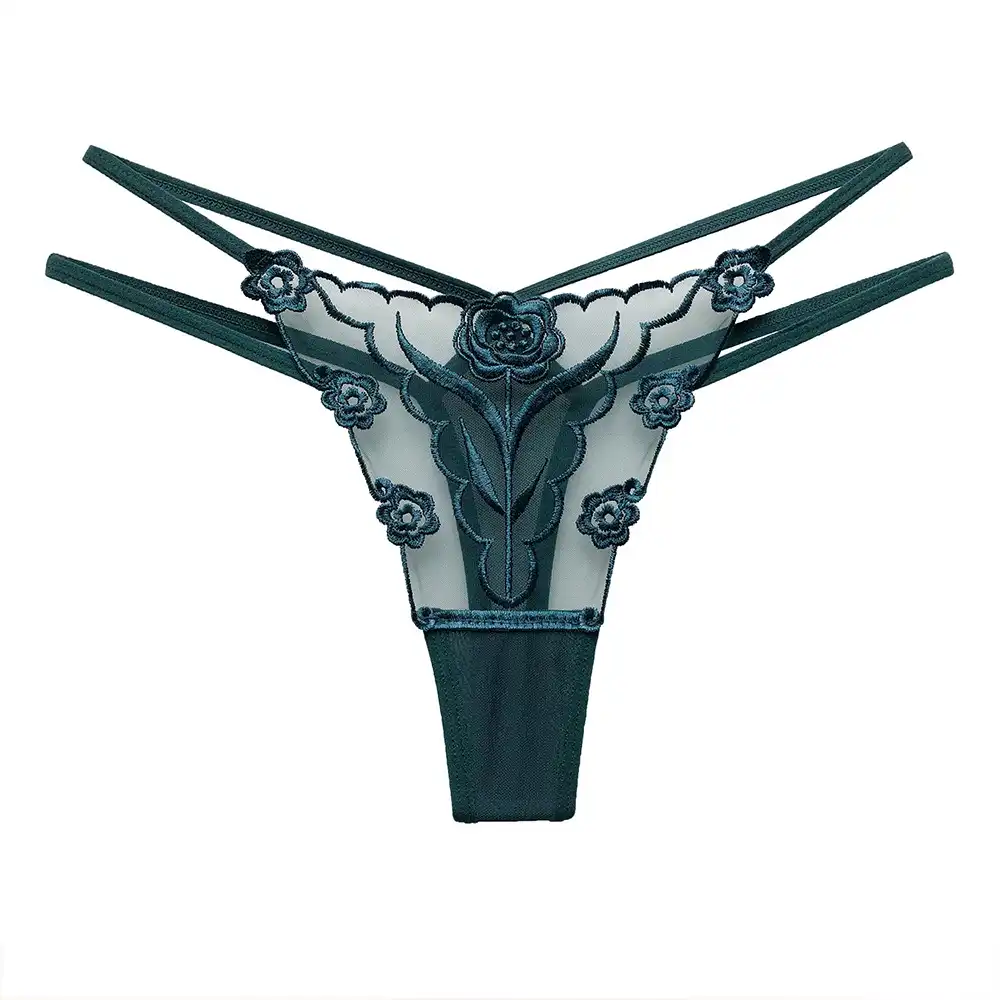 Embroidered G String Women