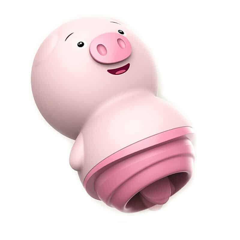 Rechargeable pig style clit licker