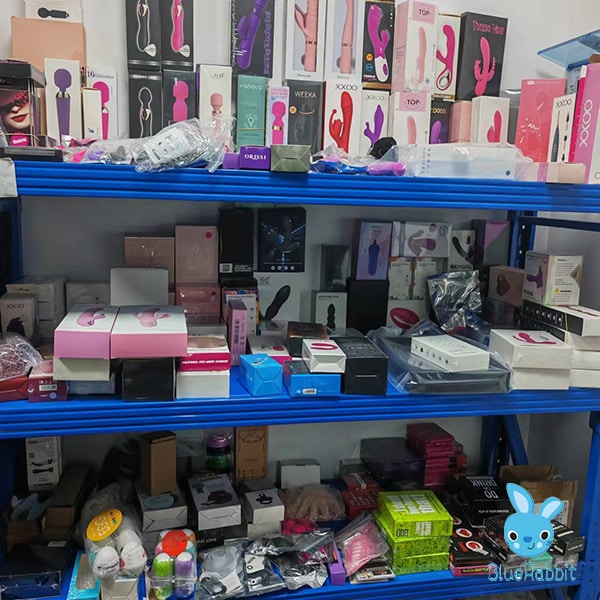 Variety sex toys packaging