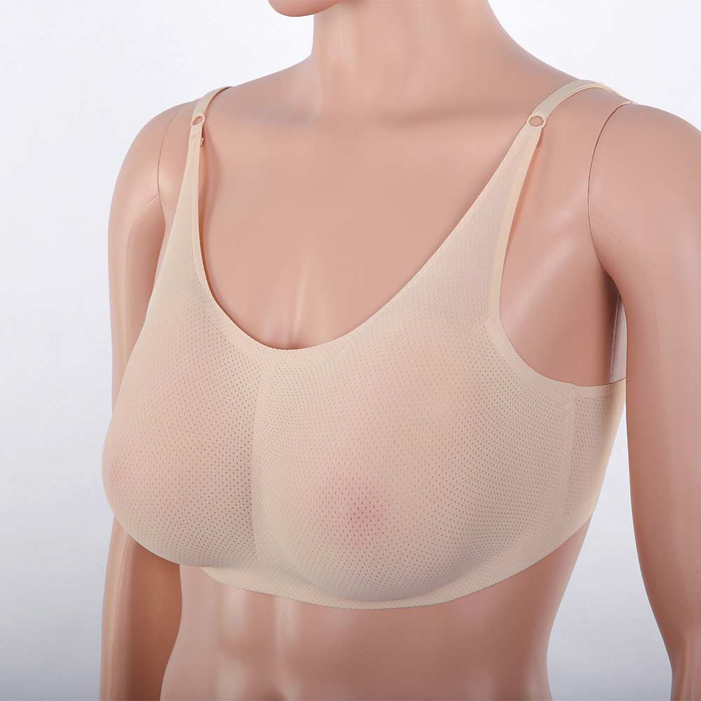 Breathable Mesh Silicone MTF Breast Bra BR0650-W1064