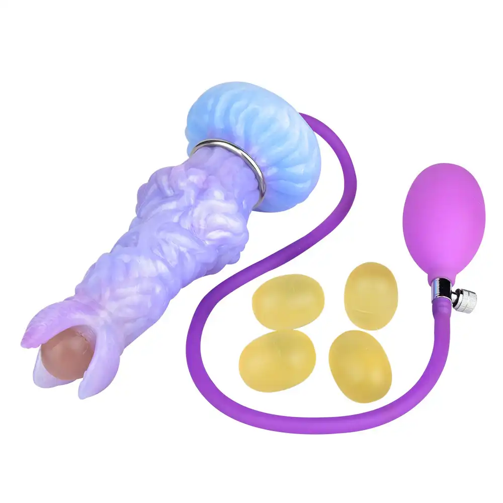 Liquid silicone monster ovipositor with airbag