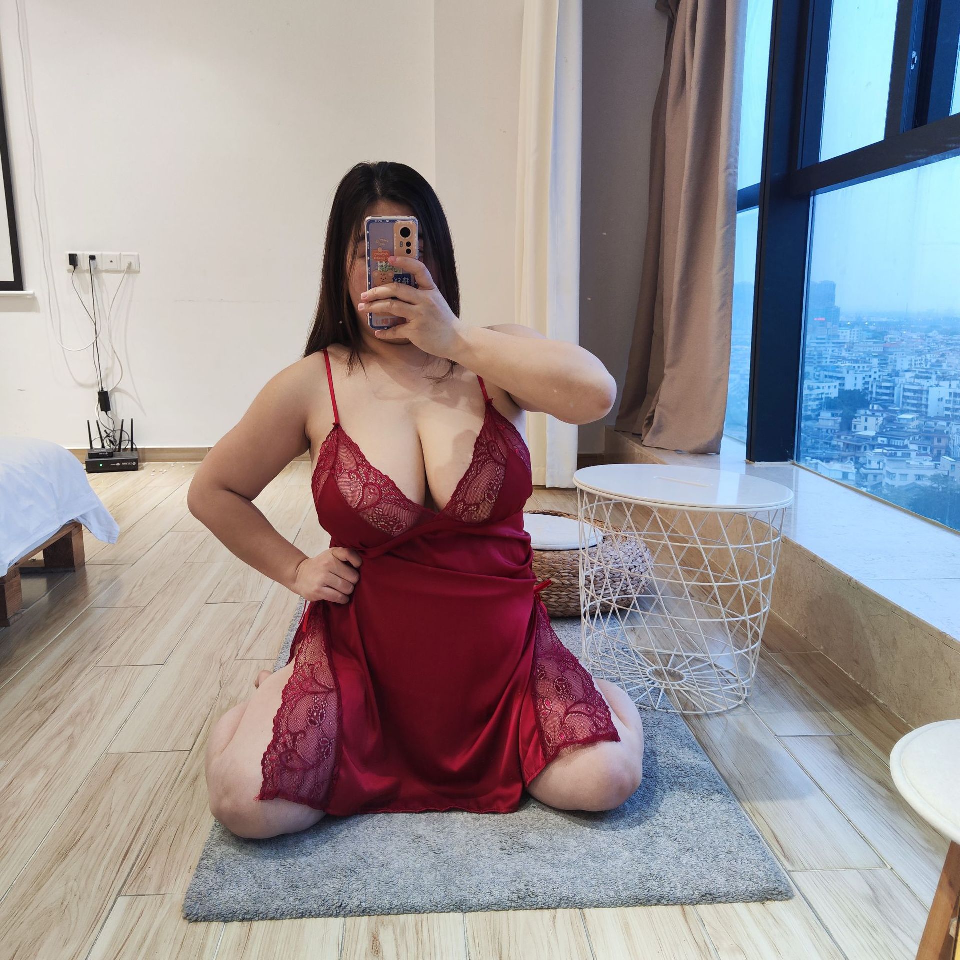 Plus Size Red Chemise